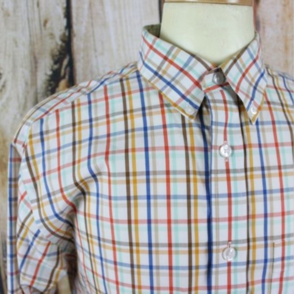 Orvis Medium Shirt Button Down Collar Oxford Plaid - Picture 8 of 8
